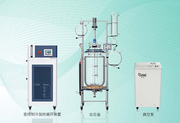 白丝老师av免费观看 高低温一体机配套双层夹套玻璃反应釜